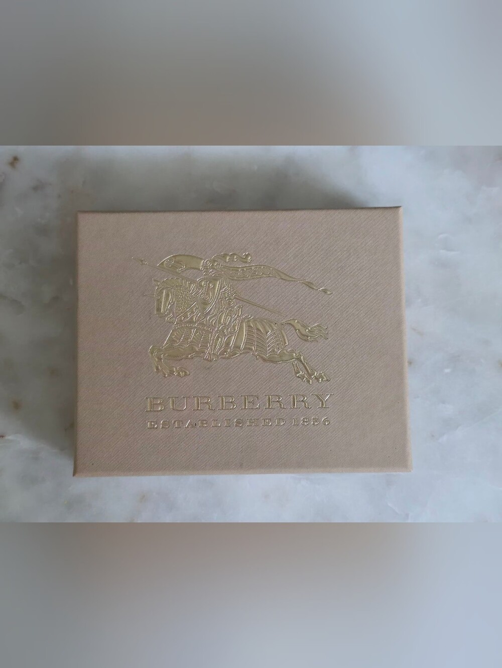 Burberry With Gold Logo Empty Gift Box
